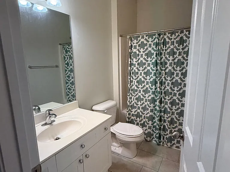 Second bathroom, new LVP flooring