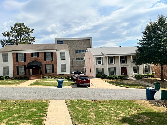 Street view, apartment rental is white building on right