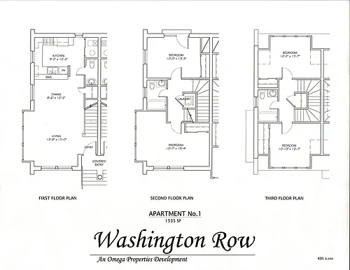 Floor plan Row 1