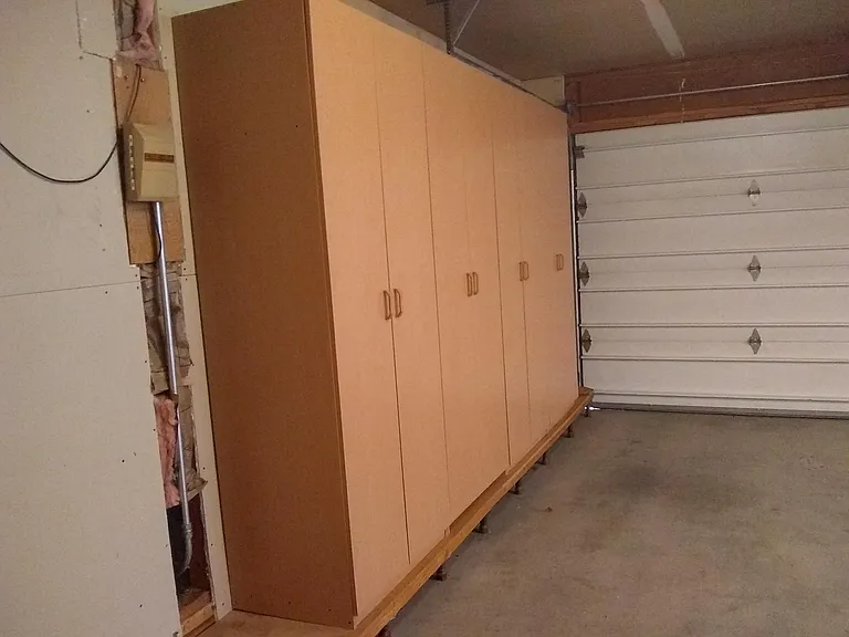 Storage cabinetry in garage