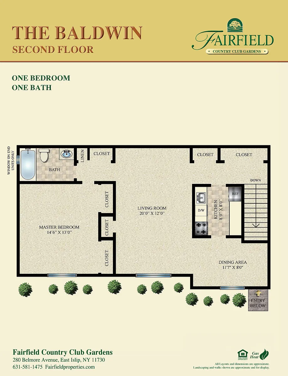 Floor plan The Baldwin - Upper