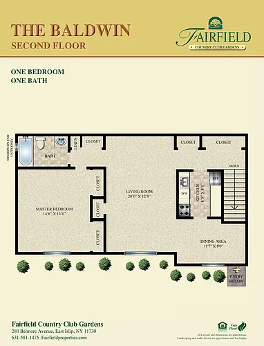 Floor plan The Baldwin - Upper