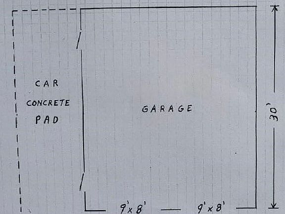 Detached garage floor plan