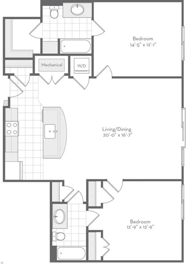 Floor plan The Duncan