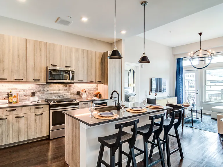 Model 1 Kitchen and Living