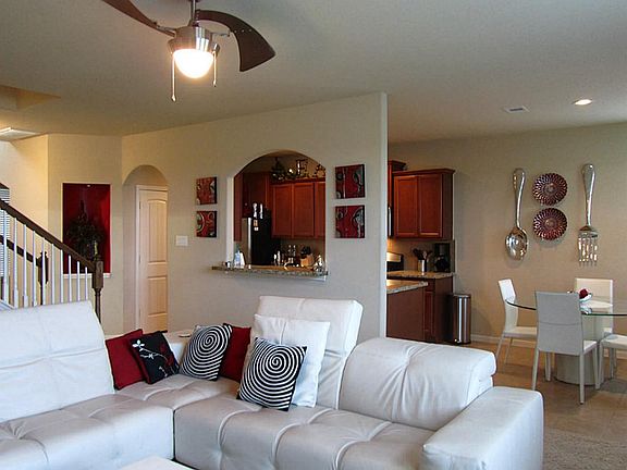 Living room open to kitchen and breakfast room