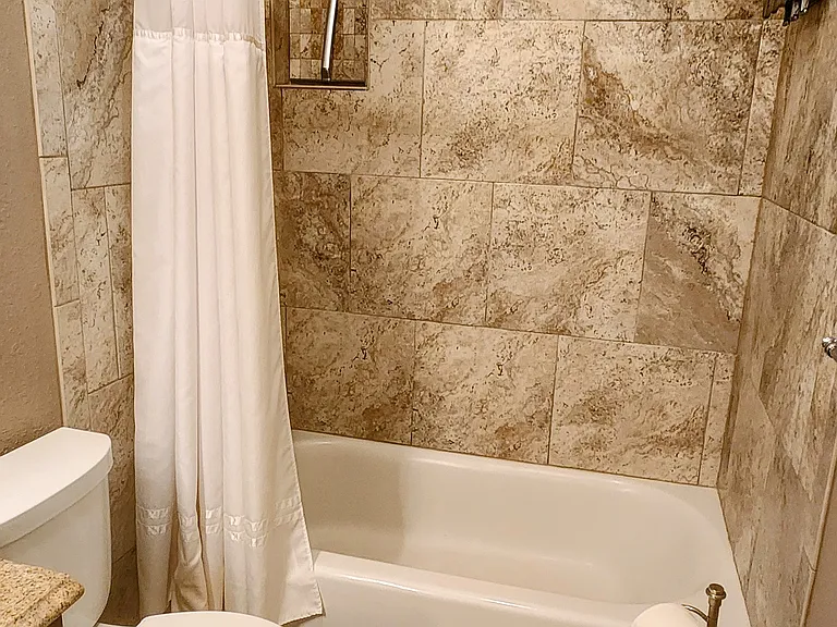 Tile Bathroom with full tub