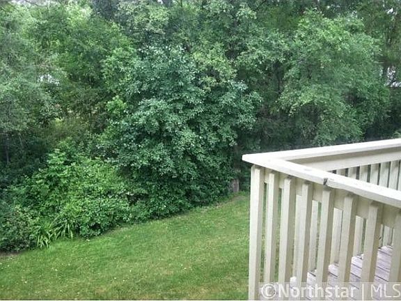 patio overloooking wooded area