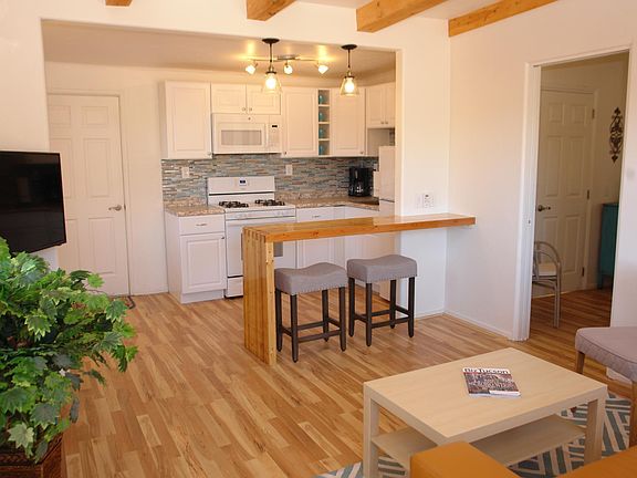 Living / kitchen area- view from front door