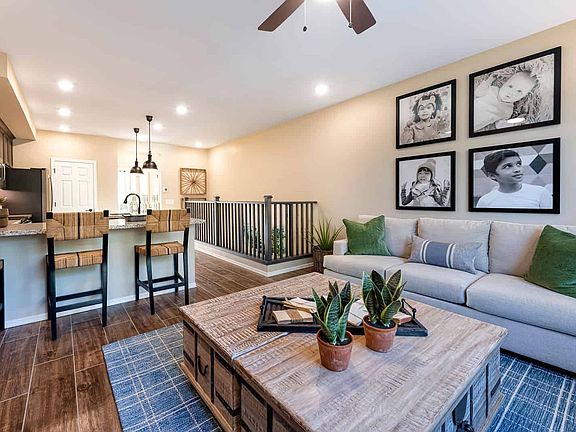 Residence 1 Model Great Room and Kitchen