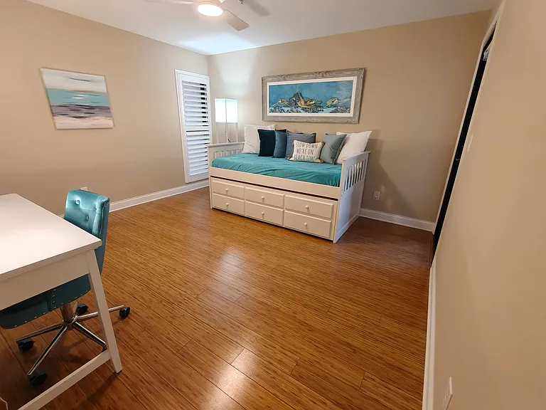 Guest BR #2 with twin size bed + pullout bed.