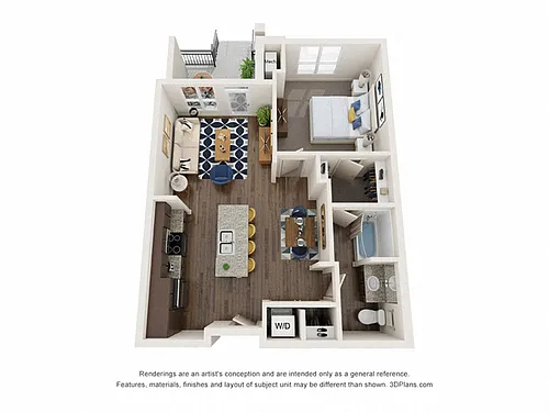 Floor plan 1X1 C