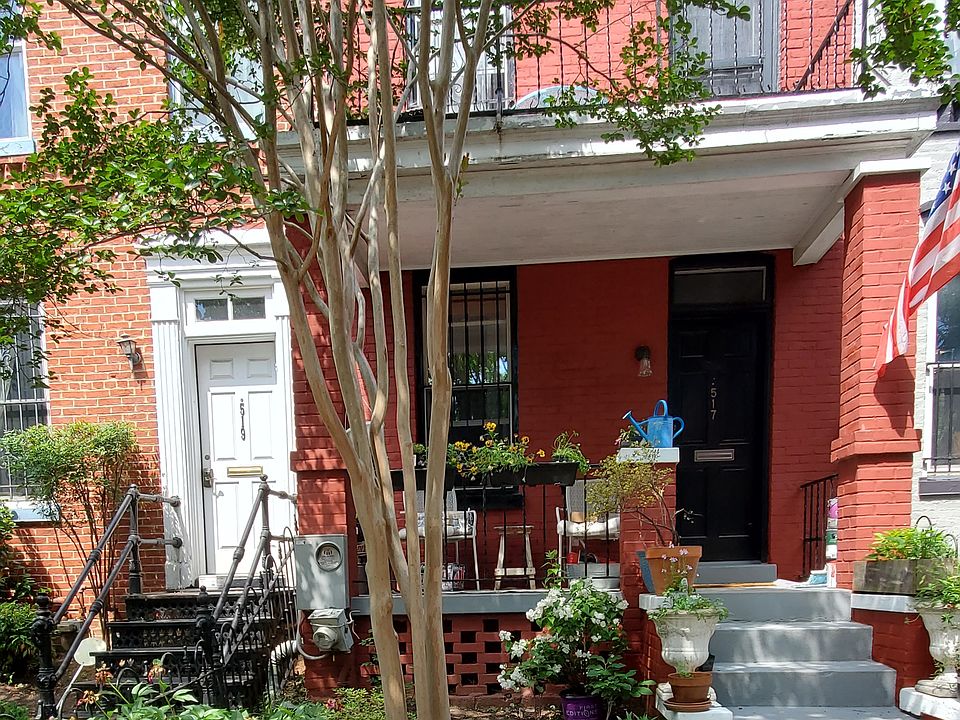Classic brick house with charming porch