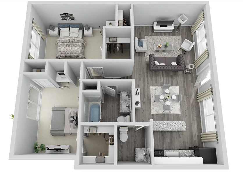 Floor plan B4 - The Haven Townhome