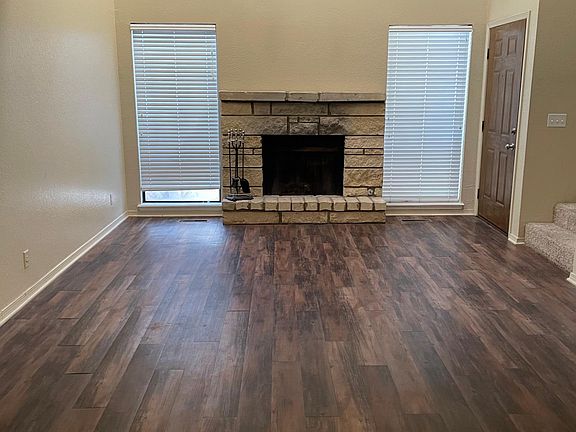 living room with fireplace