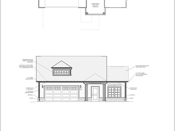 Elevation A with Optional Study
