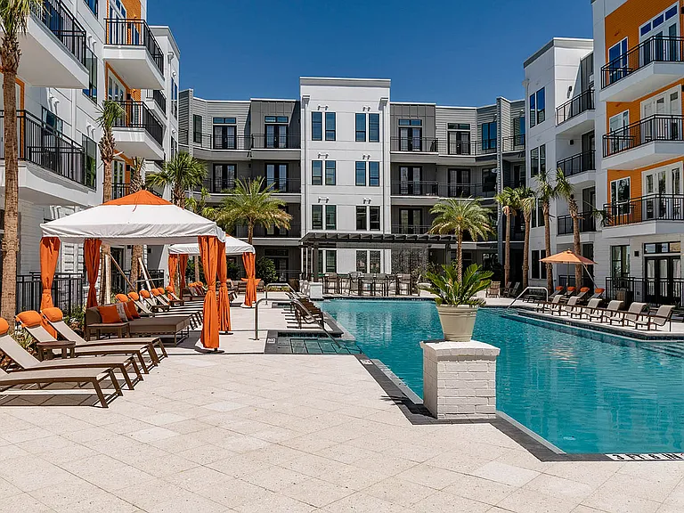 Experience resort-style living with our stunning pool area, perfect for relaxation and leisure.