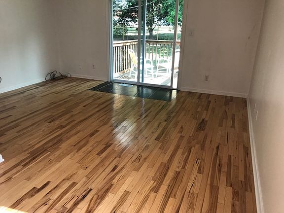 Hardwood floors in living room