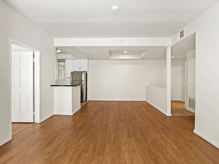 Living and Dining Room Space with Vinyl Flooring