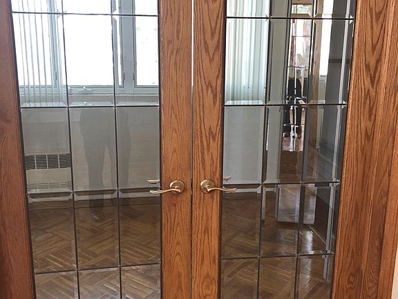 French doors entering front bedroom