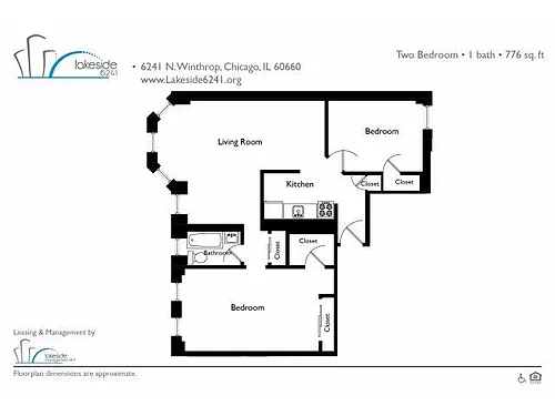 Floor plan Two Bedroom