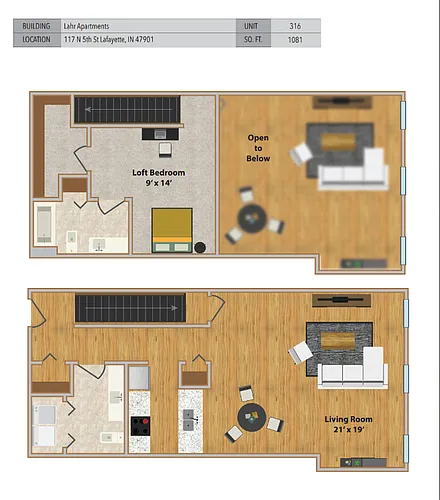 Floor plan 316
