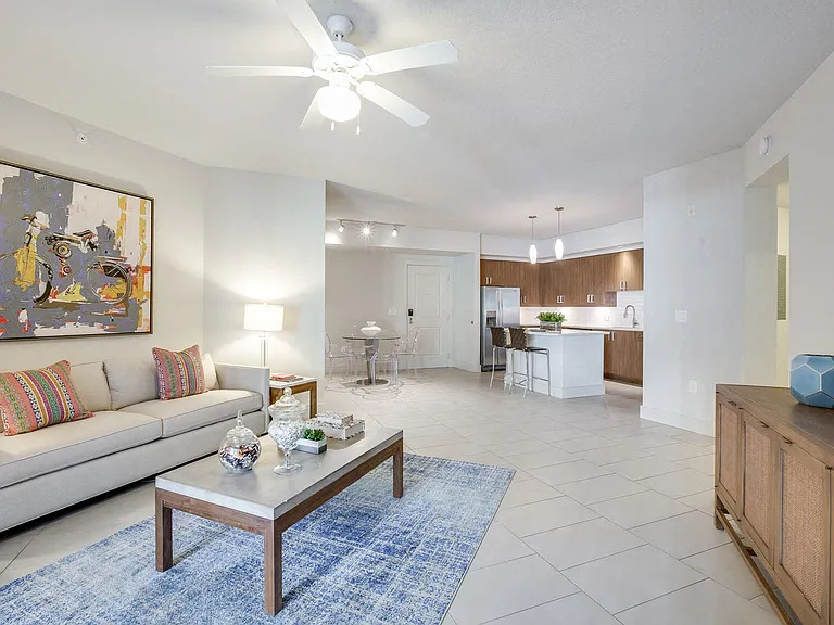 The open floor plan is great for entertaining