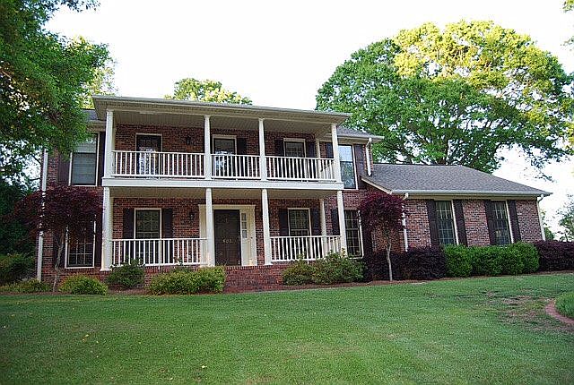 Brick home corner lot