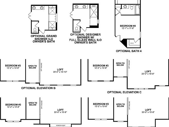 Sonoma Second Floor Options