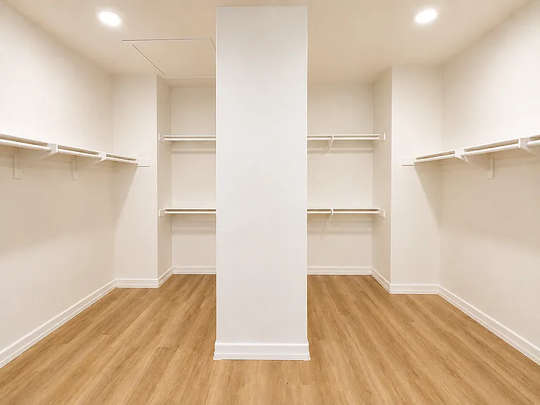 Huge primary suite walk-in closet