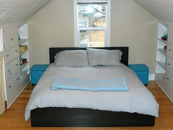 Large bedroom with lots of storage and TWO closets upstairs.