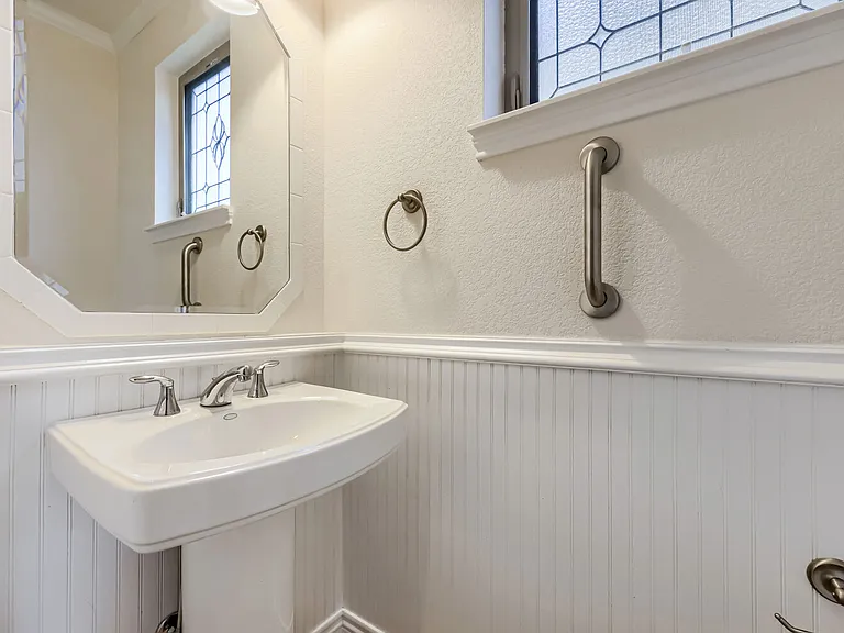 Main floor half bathroom