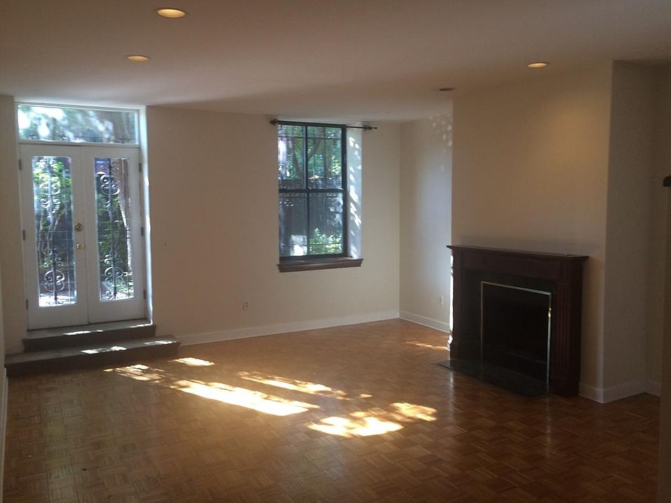 Living Room with french doors to private courtyard.