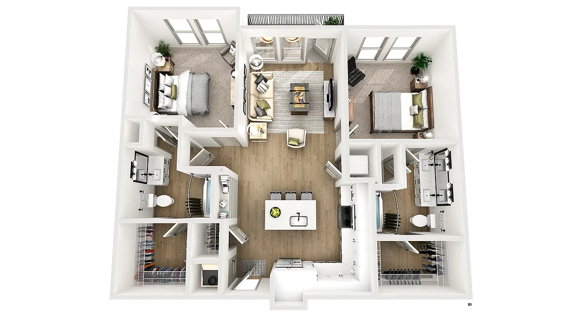 Floor plan B1