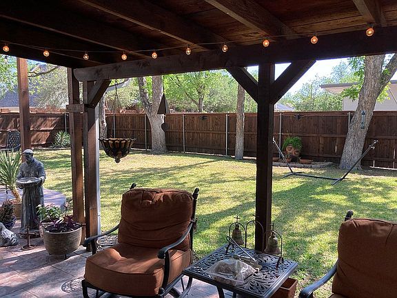 Back yard from patio