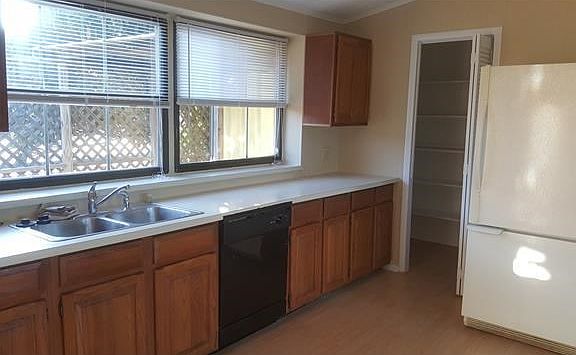kitchen with large walk in pantry