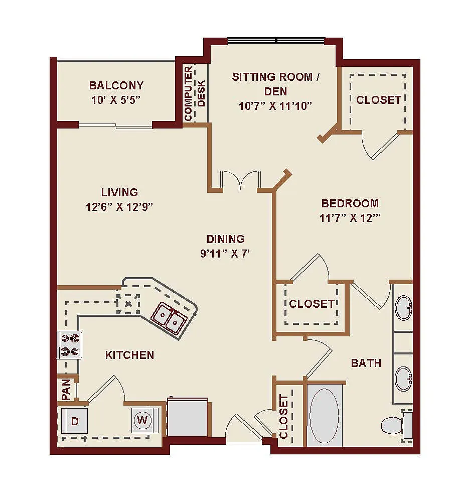 Floor plan A6 Premium Upgrade