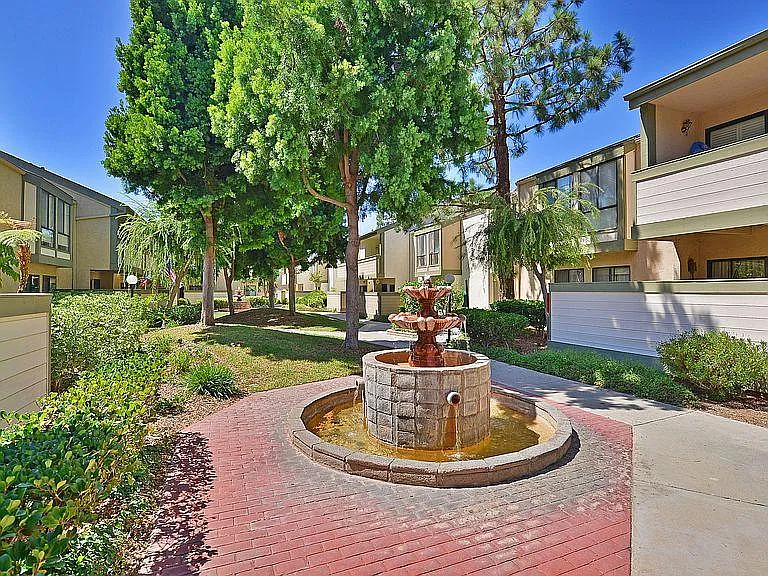 Fountains throughout complex.