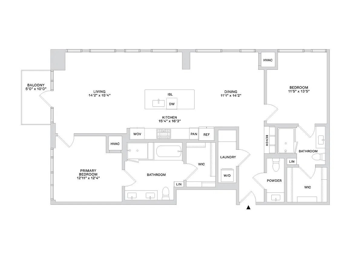 Floor plan PHC4 (2x2.5)