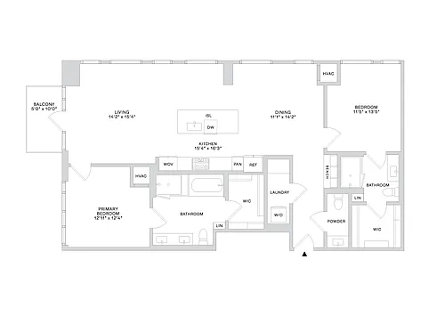 Floor plan PHC4 (2x2.5)