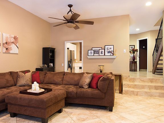 step-down living area