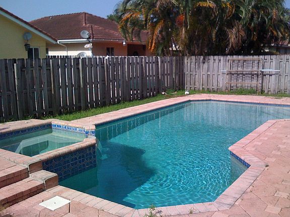 Large pavered +private Pool