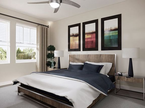 The home s largest suite includes a spacious bathroom with quartz countertops and dual vanities, alo