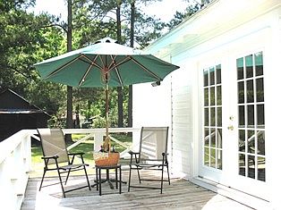 Private back deck