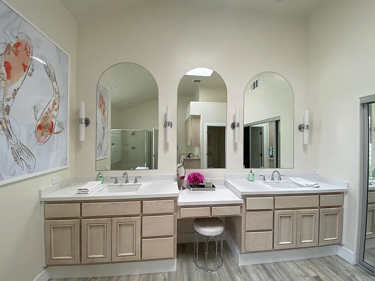 Main bedroom's remodeled bathroom