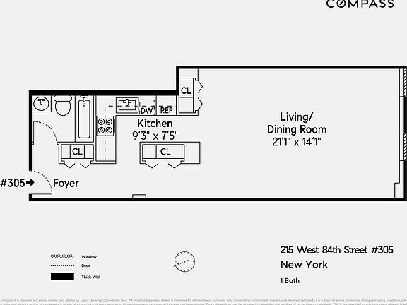 2nd image of 215 W 84th St APT 305