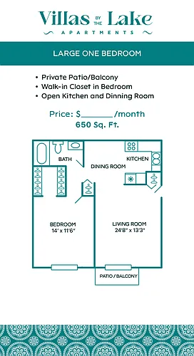 Floor plan 1 Bedroom Villa