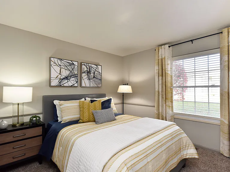 Experience the tranquility and comfort of this beautifully designed bedroom.
