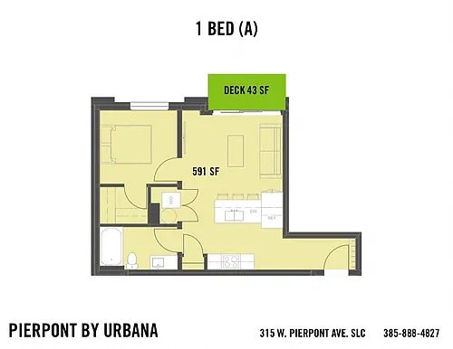 Floor plan 1 BED (A)