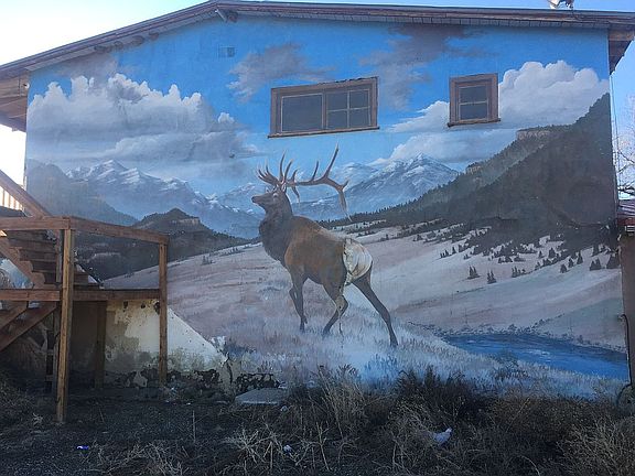 Mural on South wall